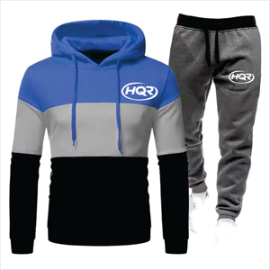 Custom Eco-Friendly Printed <b>Hoodie</b> and Sweatpants Set Tracksuit Jogger Autumn Winter Heavyweight 100% Cotton Fleece Men - Product Image 4