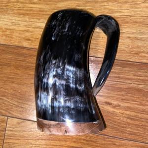 Mug en corne de Viking de qualité supérieure, décoratif, artisanal, décoration nordique pour la maison, vaisselle pour bière et vin, mugs pour mariage et fêtes, au meilleur prix - Product Image 4