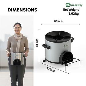 Poêle à bois commercial Greenway Jumbo avec ventilateur axial, cuisinière robuste pour la cuisson à grande échelle - Product Image 3