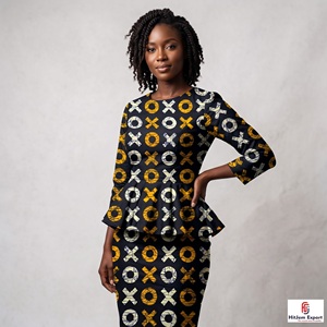 Custom African Wax Print Cotton Fabric Ankara Kitenge Logo Print OEM ODM Textile Manufacturer - Product Image 3