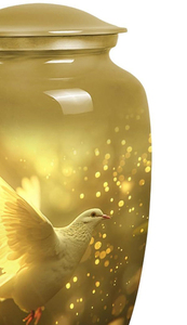 Wholesale Metal Cremation Urns for Adult Human Ashes Modern Design Funeral Supplies Casket <b>Memorial</b> <b>Keepsake</b> - Product Image 3