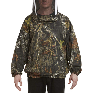 Veste d'apiculteur camouflage avec capuche en maille et voile, combinaison de protection pour l'apiculture, la cueillette du miel et la sécurité agricole - Product Image 3