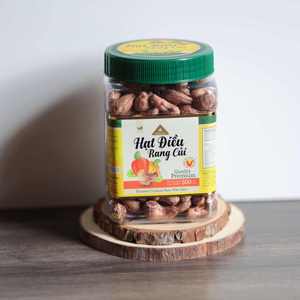 Premium Grade Square Jar Green Lid Unshelled Roasted Dried Vietnam Dong Phu Organic Cashew <b>Nuts</b> Buttery Salty W180 500g - Product Image 5