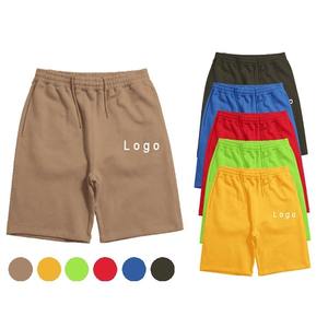 Shorts décontractés confortables pour hommes en gros, avec ourlet personnalisé, logo sur mesure, en toile polyester/coton, écologiques, respirants et à séchage rapide - Product Image 1