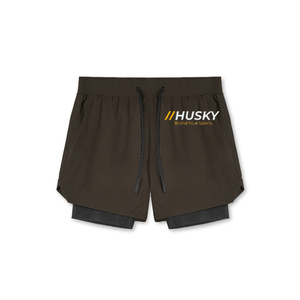 Shorts de Compresión Unisex de Nailon y Spandex, Cintura Alta Elástica, Bolsillo Oculto, Logotipo Personalizado, Secado Rápido, Ligeros, Transpirables, hasta la Rodilla - Product Image 6