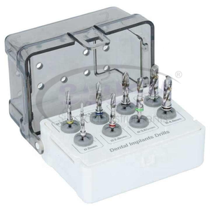 Kit de 8 piezas de instrumentos quirúrgicos para implantes, autoclavables, con soporte para taladro recubierto de plasma dorado, manual incluido, de Blush Surgical - Product Image 4