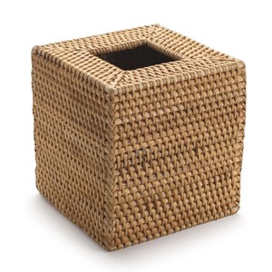 Cubierta para caja de pañuelos, precio al por mayor, soporte para servilletas de ratán natural, accesorio elegante para restaurante - Product Image 5