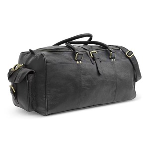 กระเป๋าเดินทางหนังแท้พรีเมียม น้ำหนักเบา พกพาสะดวก สไตล์วินเทจ กระเป๋าถือขนาดใหญ่สำหรับเดินทางช่วงสุดสัปดาห์ พร้อมหูหิ้ว - Product Image 1