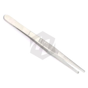 Pinces à tissus chirurgicales 5,5 pouces à 1x2 dents, en acier inoxydable de qualité supérieure, autoclavables, finition satinée, instruments médicaux - Product Image 2