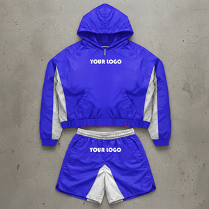 Men's Windbreaker 2pcs Sets Quick Dry Nylon Sports Shorts Sets Tracksuits Unisex Short Sets Running Gym Cardio workouts - Product Image 1