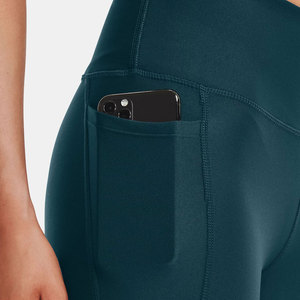 Mid Waist Solid Women Yoga Leggings with Pockets Workout Running Shorts Seamless 220g Quick Dry Breathable - Product Image 5