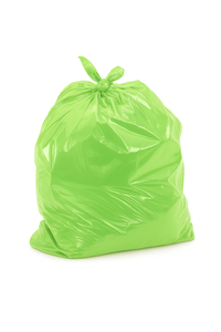 Bin Guard Heavy-Duty 55-60 galones LDPE/HDPE bolsas de basura verdes 40x46cm 60 micras sellado térmico reciclable tamaño personalizable para - Product Image 2