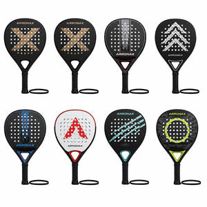 Raquette de padel personnalisée avec logo OEM, professionnelle, en fibre de carbone 3K 12K 18K T700 ou en fibre de verre, en forme ronde, en forme de larme ou en forme de diamant - Product Image 4