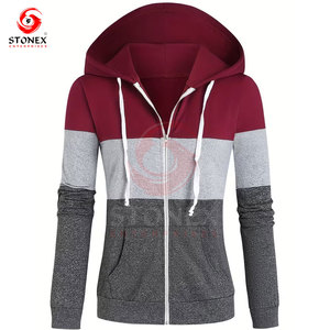 Sudadera con Capucha para Mujer, Diseño Casual de Otoño/Invierno, con Cierre, 100% Algodón Ecológico, con Bolsillos - Product Image 1