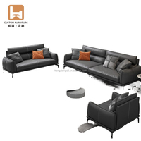 Juego de sofá de cuero PU de diseño moderno contemporáneo para el hogar, oficina, hotel, apartamento, hospital, sala de estar, dormitorio o taller