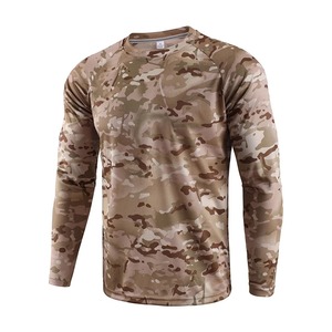 Camisas de Camuflaje de Secado Rápido al por Mayor, Camisa de Caza Sublimada de Manga Larga para Hombre, Transpirable y que Absorbe la Humedad - Product Image 6