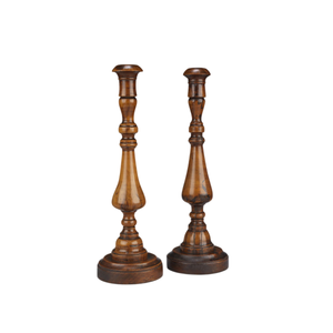 New Decorative Wood Candlestick Holder Column Shape Home Decoration <b>Tapered</b> Design for Wedding Christmas Lighting - Product Image 4