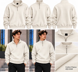 Sudadera con Cierre de Cremallera, Directo de Fábrica, Algodón y Poliéster Premium, Transpirable, Cálida, Manga Larga, Estilo Urbano, para Invierno - Product Image 3