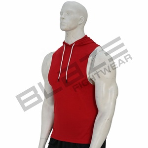Nouveau Débardeur à Capuche Brodé pour Homme, Tendance Hiver, 100% Coton, Coupe Slim, Sport et Fitness, Imperméable, Respirant, Écologique - Product Image 3