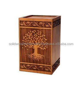 Caja de urna de madera hecha a mano para cenizas humanas, urnas de cremación funeraria para hombres y mujeres, urnas de alta calidad - Product Image 1