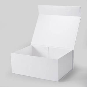 A5 Magnetic Gift <b>Box</b> with Ribbon Luxury <b>White</b> Rigid Folding Gift <b>Box</b> Wholesale Magnetic Packaging <b>Box</b> - Product Image 3