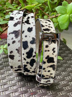 Nouveau Style occidental fait à la main en cuir de fourrure de vachette ceinture à boucle Durable parfait haute qualité ceintures impeccables ceintures en cuir véritable
