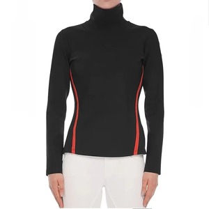 Chemise d'équitation unisexe neuve en gros pour concours hippique, manches longues, coupe ajustée, en polaire respirante, logo personnalisé - Product Image 5