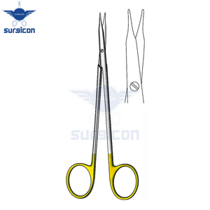 Ciseaux chirurgicaux Reynolds 11 cm (4-1/4 pouces) droits à bout arrondi en acier inoxydable, ciseaux de précision pour interventions générales - Product Image 2