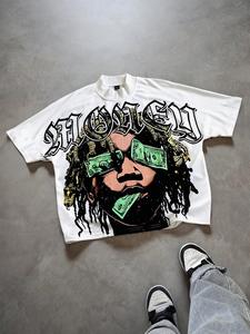 Camiseta Corta de Punto Sólido con Estampado Digital Personalizado de Alta Calidad, 100% Algodón, Lisa, para Hombre, Moda de Alta Calidad - Product Image 4