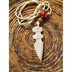 Collier ethnique bohème fait main, bijoux tribaux, perles en os sculptées, fournitures de perlage, cadeau - Product Image 3