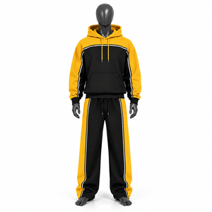 Men's Custom Color & Logo Tracksuit Set Full <b>Zipper</b> <b>Sweatshirt</b> With Side Pockets Regular Fit Sporty Style For Sale - Product Image 5
