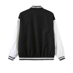 Vestes de baseball personnalisées de qualité supérieure, en gros, pour hommes, avec manches en cuir et corps en laine, style bomber varsity pour l'hiver. - Product Image 1