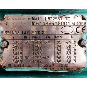 Compresseur d'air marin J.P. SAUER & SOHN WP200, unité haute pression 206 M/h 39,6 kW pour le démarrage du moteur de navire - Product Image 4