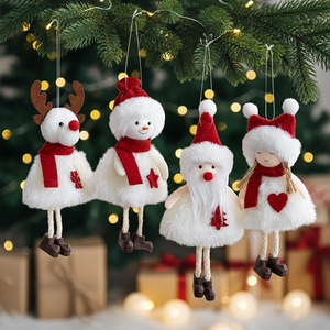 Nordic Noel <b>Wooden</b> Christmas Doll Figurines Scandinavian Holiday Decor for <b>Mantel</b> <b>Shelf</b> Display and Seasonal Gifts - Product Image 1