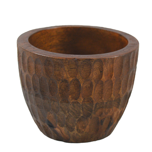 Tendances : Bols à bougies en bois d'acacia naturel remplis de cire pour Noël et mariages, élégants porte-bougies, lanternes, centres de table en pot - Product Image 4