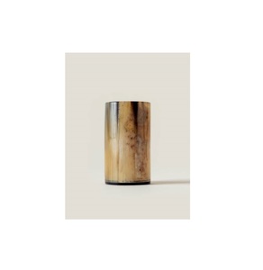 Portaplumas de Cuerno de Búfalo Real de Excelente Calidad, Forma Redonda, para Mesa - Product Image 1