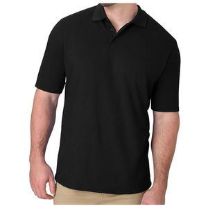 Camisa de Hombre 100% Algodón Piqué, Manga Corta, Informal, Transpirable, Estampada, Color Sólido, Verano, Logotipo Frontal, Botones, 180g - Product Image 3