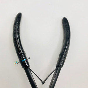 Herramientas Profesionales de Extensión de Cabello con Cinta Adhesiva de Acero Inoxidable Negro Mate de Alta Calidad, Fijación Fuerte, 7.5 Pulgadas - Product Image 4