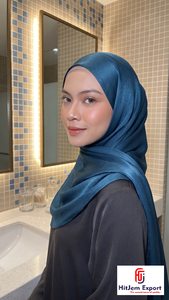 Custom Square Zimmy Choo Plain Hijab Solid Color Peach Skin Friendly <b>Silk</b> Feel <b>Head</b> <b>Wrap</b> OEM ODM Textile Manufacturer - Product Image 6
