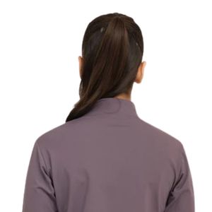 Veste polaire grise zippée pour femme, col montant, manches longues, respirante, tricotée, sportswear décontracté d'automne - Product Image 4