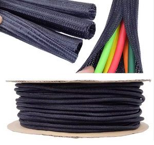 Funda Trenzada Expandible Negra de Alta Calidad para Cables, Organizador de Cables, Protector de Cables - Product Image 1