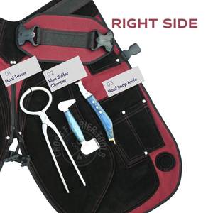 Kit d'outils d'équipementier en gros pour le soin des sabots avec testeur de sabots, coupe-ongles, extracteur de clous, couteau à sabots, polissoir pour affiner les bords - Product Image 4