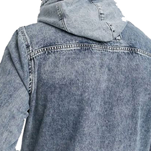 Chaqueta de Mezclilla para Hombre, Fabricantes Profesionales, Chaqueta de Mezclilla con Botones y Manga Larga - Product Image 3