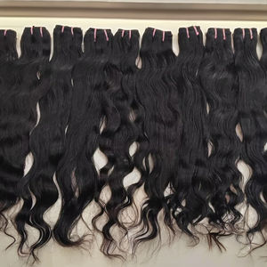 Extension de cheveux vierges uniquement. Tissage de cheveux humains bruts non traités Remy Inde vierge sans enchevêtrement de perte de cheveux d'Inde. - Product Image 6