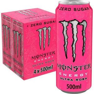 Monster Ultra Rosa Energy Drink 0.5L Can <b>Zero</b> <b>Sugar</b> Light Flavor Energy Beverage Factory Direct Bulk Wholesale Supply Cheap - Product Image 1