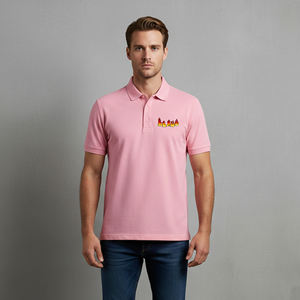 Camiseta Polo de Golf Informal con Cierre de Botones a Precio de Mayoreo, Logotipo Bordado Personalizado, Corte Holgado, Camiseta Polo de Algodón - Product Image 4