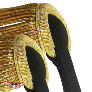 Epaulettes de Hombro de Alta Calidad Personalizadas con Flecos y Banda Ceremonial, Estilo Napoleón Francés, Vintage y Ecológicas - Product Image 2