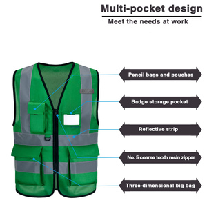 Chaleco de Seguridad al Por Mayor, Nuevo Estilo, Más Vendido, con Bolsillo, Hecho con el Mejor Material, Tejido Transpirable, Chaleco de Trabajo de Seguridad - Product Image 4