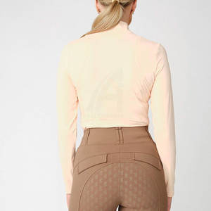 Camiseta de manga larga transpirable para equitación de mujer, capa base de alto rendimiento para montar a caballo de Alexandria Industries - Product Image 2