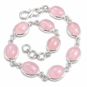 Wholesale Supply Unisex Classic Brass Rose Quartz <b>Gemstone</b> <b>Bracelet</b> for Yoga Astrology Positive Energy Use and Gift - Product Image 1